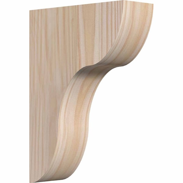 Ekena Millwork Carmel Smooth Corbel, Douglas Fir, 3 1/2"W x 10"D x 14"H COR04X10X14CAR00SDF - main